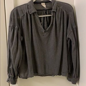 We the free button up long sleeve